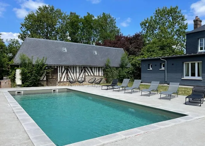 Avec Piscine Chauffee Coeur Du Pays D'auge Villa *